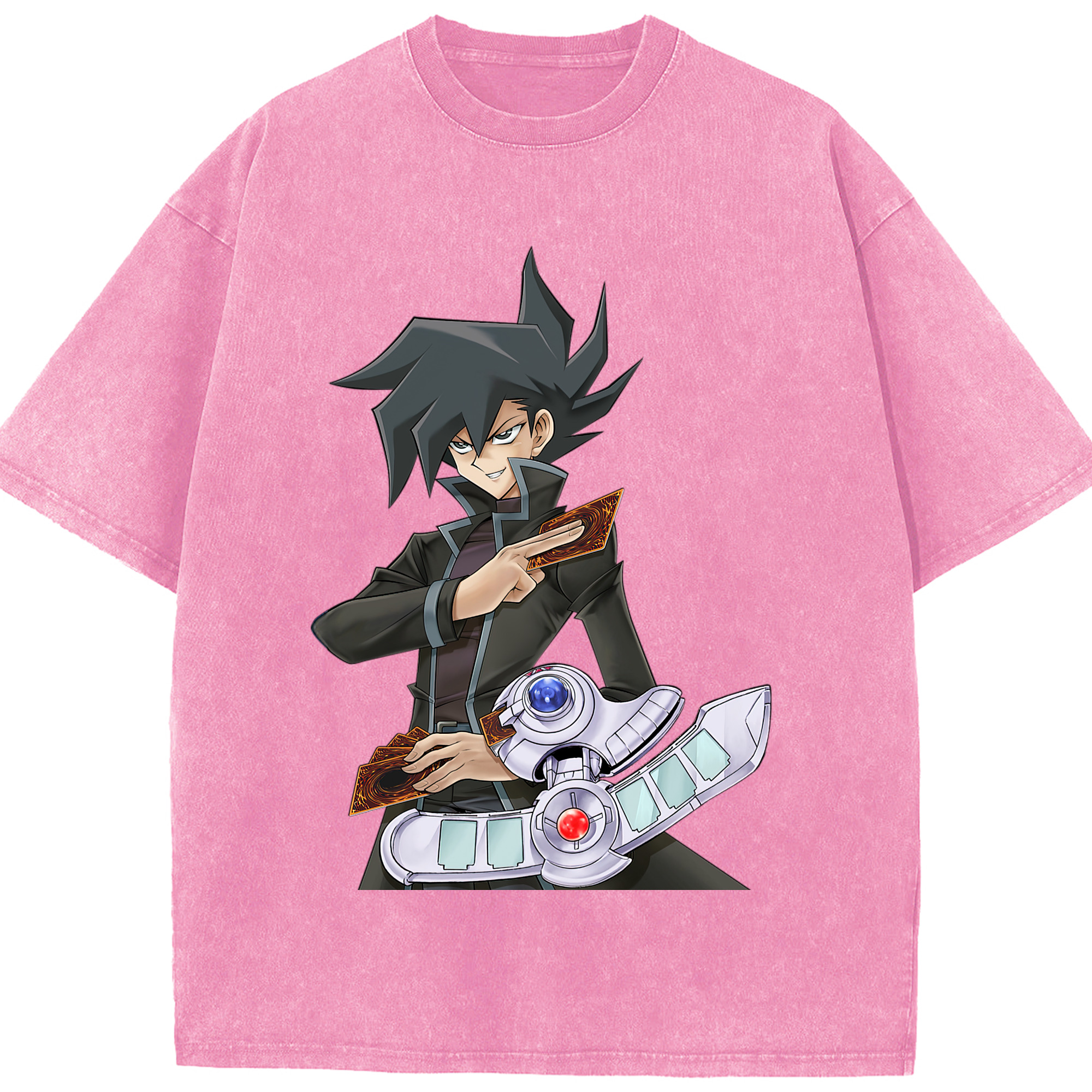 （画像用） 遊☆戯☆王 Yu-Gi-Oh! 綿100% ヴィンテージ風 半袖Tシャツ（フロントプリント）